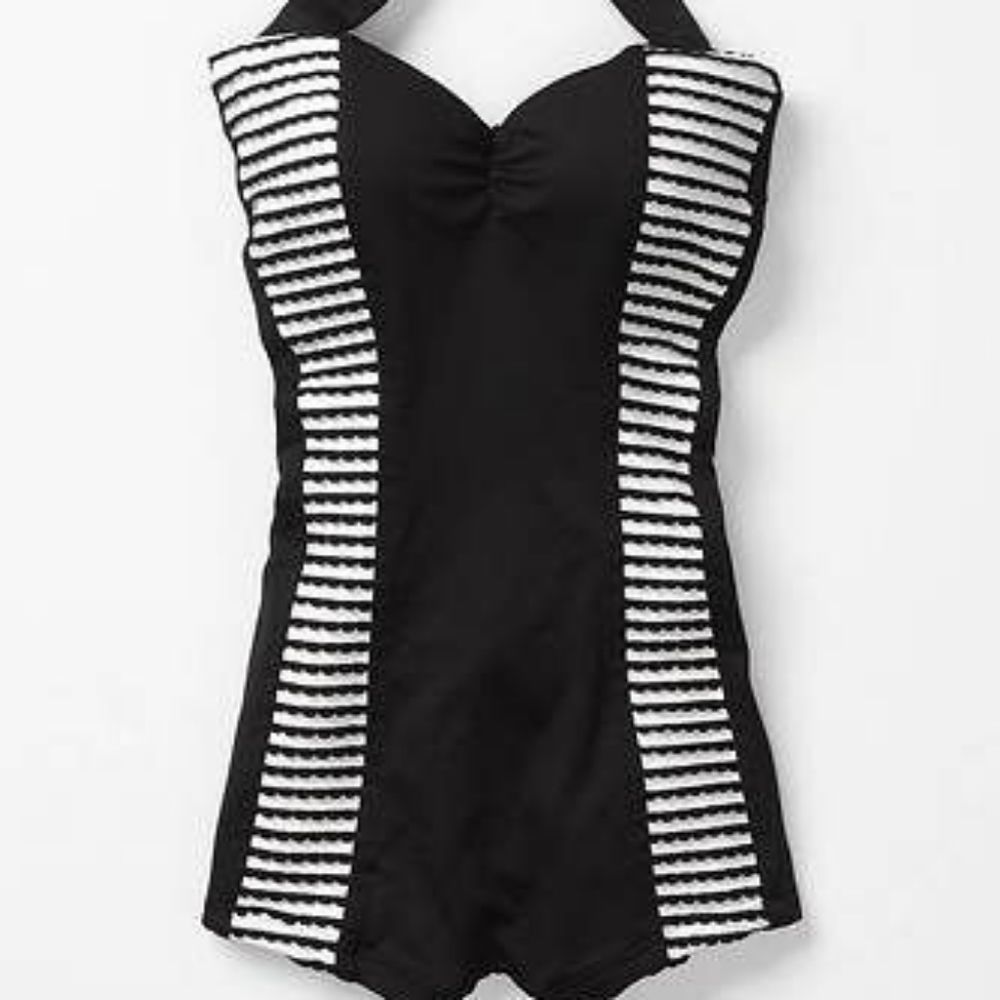 Seafolly Sorrento Boyleg Maillot Swimsuit Anthropologie size 6 US - Picture 7 of 16